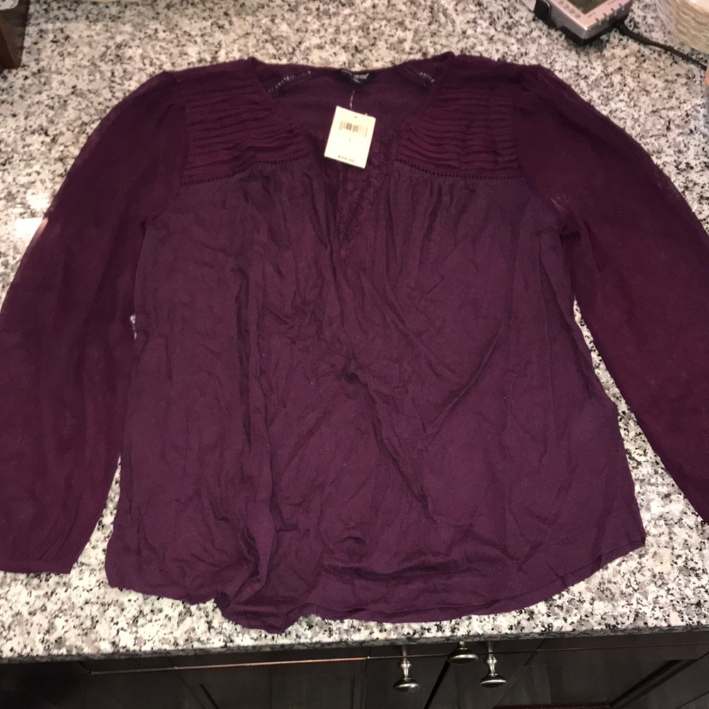 Brand new purple long sleeve